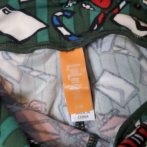 LULAROE Kids Christmas/Holiday Leggings - S/M - Picture 4 of 6